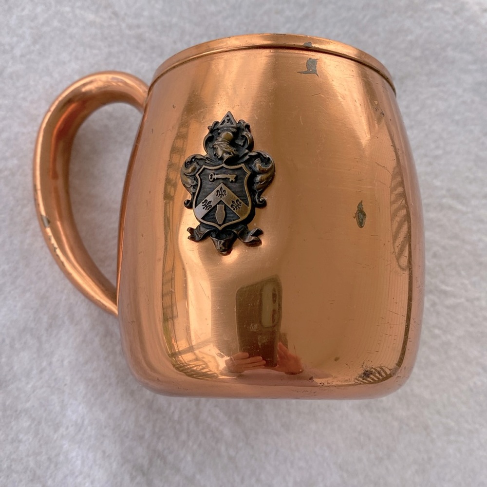 West Bend Solid Copper Mug Vintage